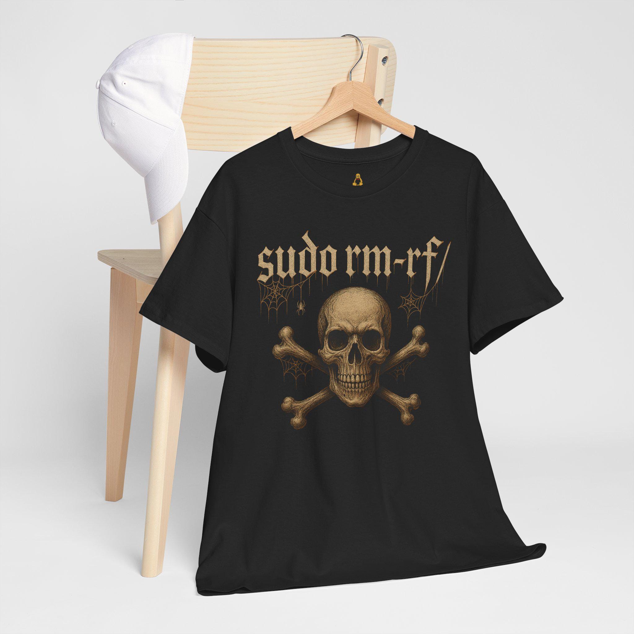 Gothic Skull Linux Shirt